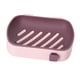 thumbnail image 4 of Jabonera con drenaje Jabonera Contenedor de jabón Elegante caja de almacenamiento de jabón Auto Rosa, 4 of 9