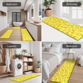 thumbnail image 5 of Yellow Lemon Slices Yellow Pattern Kitchen Rugs Sets Of 3,Kitchen Runner Rugs Non Skid Washable,Decorative Kitchen Floor Mats for Kitchen,Sink,Laundry,17"x30"+ 17"x47" + 17"x59", 5 of 6