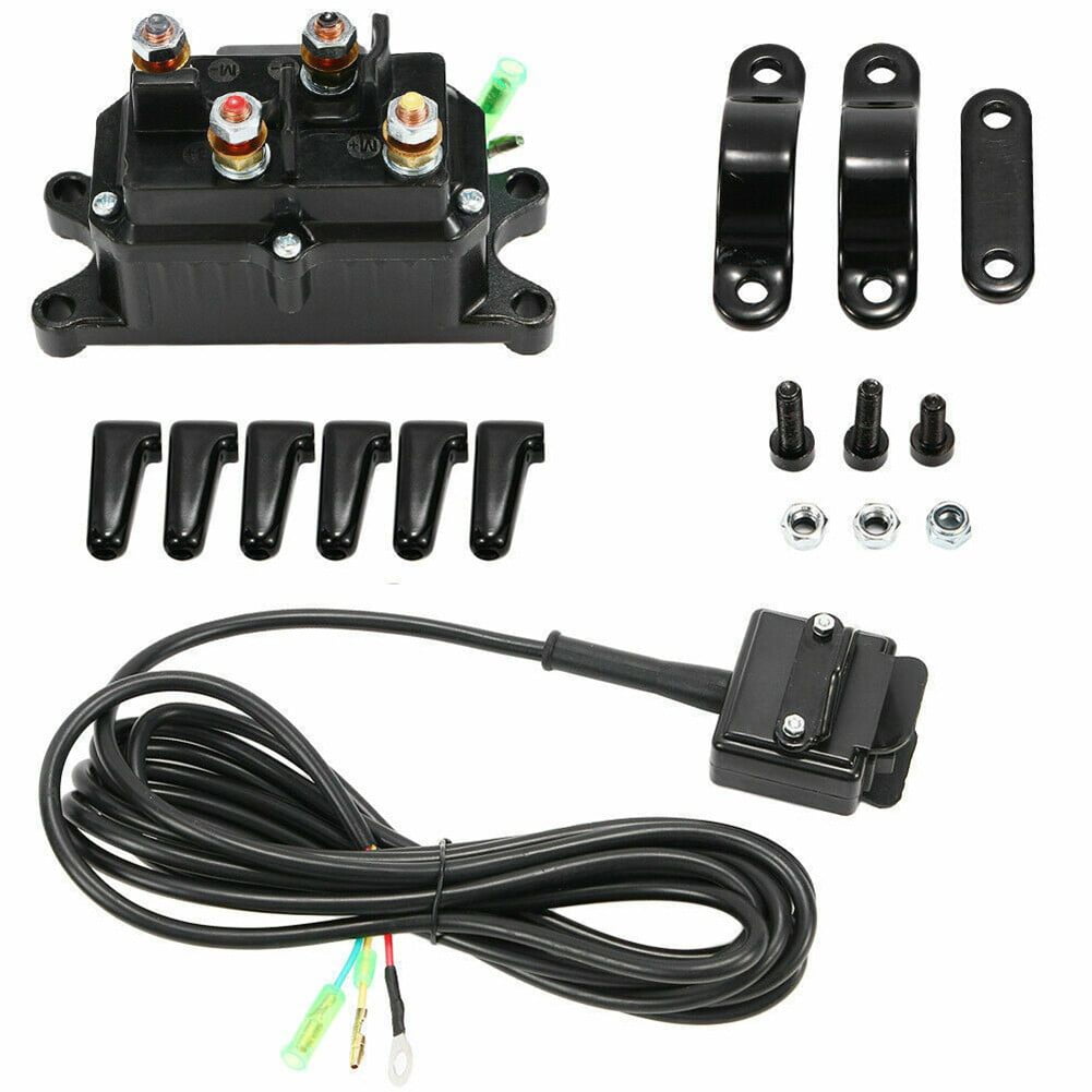 12V 250A Winch Relay Rocker Thumb Switch + 6 Protection