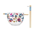 thumbnail image 1 of Cuenco de arroz con fideos ramen plateado con estampado de búfalo Disney Lilo Stitch, 1 of 3