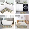thumbnail image 4 of 2-Piece Kitchen Rugs Set Non-Slip Mats Carpet Floor for Kitchen, Bathroom (19.7"x27.6" & 19.7"x47.2") Natural Abstract Shapes, 4 of 7