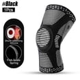 thumbnail image 1 of TYPPKMM 1/2Pcs Sport Compression Knee Support Brace Patella Protector Knitted Silicone Spring LegPad Cycling Running Basketball Football, 1 of 6