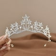 thumbnail image 2 of Yoyauz Women's Gold Crown Crystal Princess Tiara Crystal Queen's Crown Wedding, Bridal Hair Ornament Birthday Prom, Beauty Pageant Party  Barmitzvah Rite of Passage, Photo Props, 2 of 10