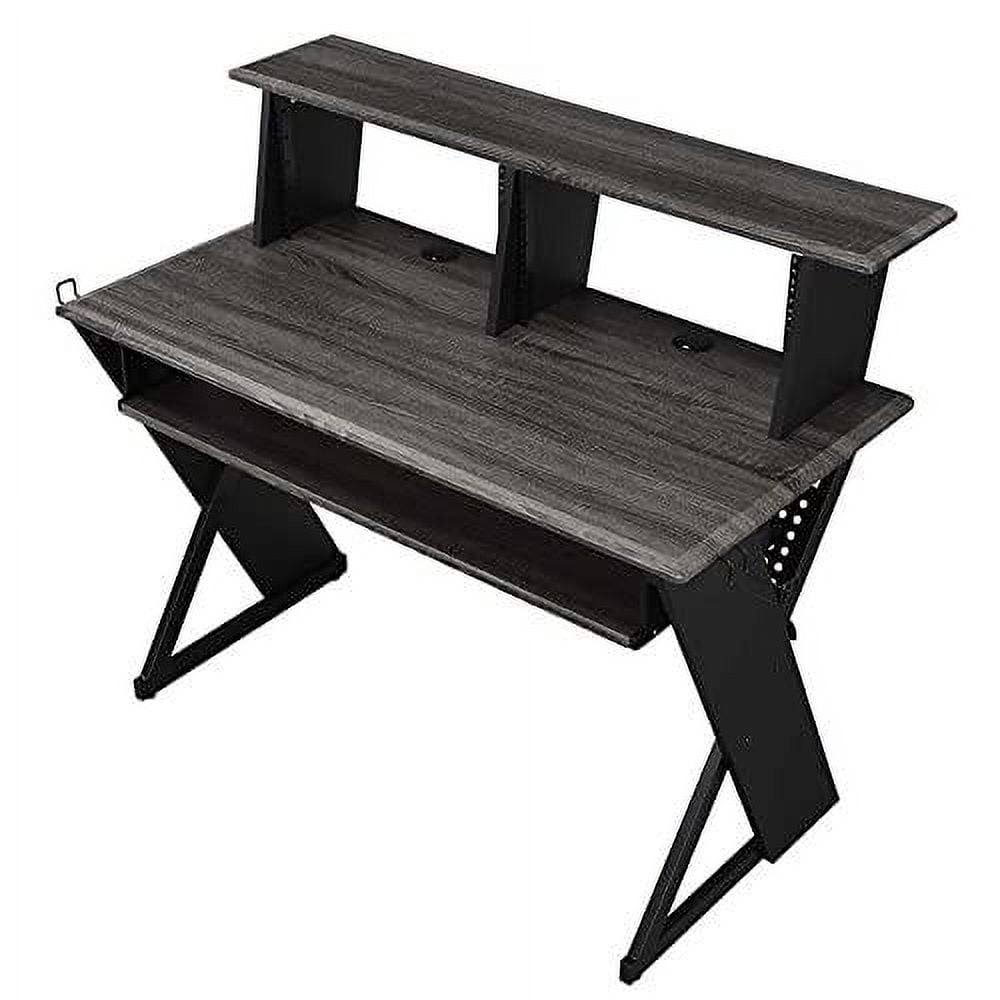 ACME Annette Wooden Music Desk with Shelves in Black Finish