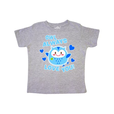 

Inktastic Owl Always Love You with Cute Owl and Hearts Gift Toddler Boy Girl T-Shirt