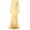 Yellow-S, variant on Womens Sheer Mesh Long Sleeve Flared Bodycon Floor Length Dress Cut Out Ruffled Ruched Pacakge Hip Beach Dresses