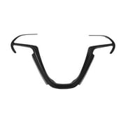 ABS Plastic Carbon Fiber Pattern Black Interior Steering Wheel Cover Trim for Jeep Cherokee KL Grand Cherokee 14-20