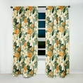 thumbnail image 2 of Designart "Blooming Mangos In Paradise II" Tropical Blackout Curtain Panels, 2 of 4