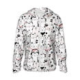 thumbnail image 1 of Disketp Mignon Chat pour Hommes Protection Solaire Chandail à Capuchon Performance Manches Longues Pêche Extérieur Léger-Grand, 1 of 7