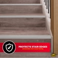 thumbnail image 4 of M-D Building Products 43309 36 In. Satin Silver Aluminum CINCH® Fluted Stair Edging, 4 of 8