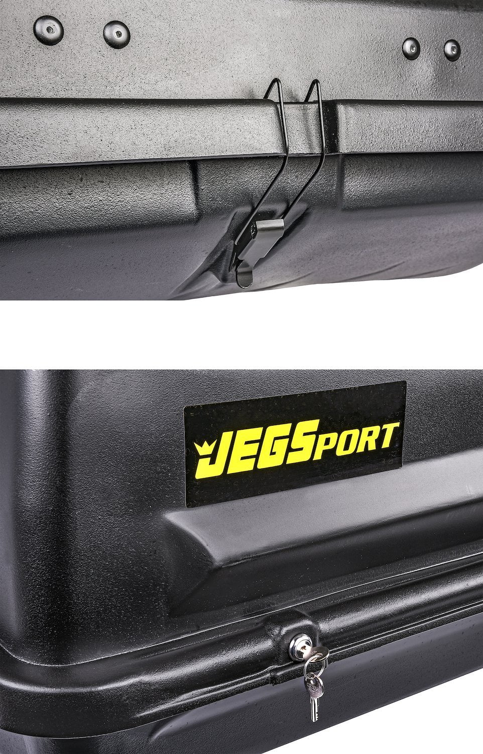 JEGS 90098 Waterproof Rooftop Cargo Carrier Luggage 18 Cubic ft Car Roof Rack Top Box Walmart