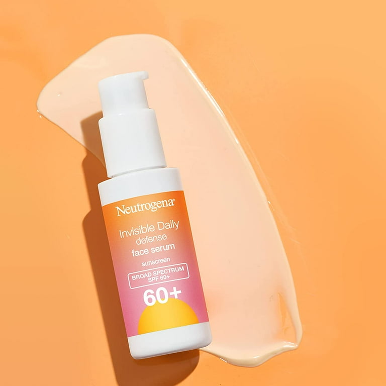 Neutrogena Invisible Daily Defense Face Sunscreen, SPF 60+, Oil