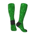 thumbnail image 4 of JUNZAN Fun Novelty Knee Warmer High Socks-Green Glitter, 4 of 9