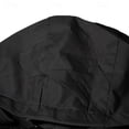 thumbnail image 6 of Fengqque Men's Hooded Windproof Water Resistant Rain Jacket Windbreaker Pockets for Hiking Fishing Travel Black XXXL(XXXL), 6 of 9