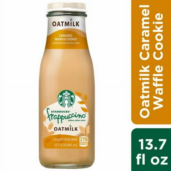 Pack of 2 - Starbucks Frappuccino Oatmilk Caramel Waffle Cookie Iced Coffee Bottle 13.7 fl oz