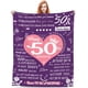 thumbnail image 1 of LHSHID 50th Birthday Gifts for Women 50 Year Old Gifts for Women 50 Birthday Gifts for Women 50th Birthday Gift Ideas 50th Birthday Gifts Throw Blanket 60"x80", 1 of 8