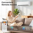 thumbnail image 5 of HOMCOM 23000 BTU Mini Split Air Conditioner and Heat Pump, 19 SEER2 230V Ductless Inverter AC Unit Cools up to 1500 Sq.Ft, Complete Installation Kit, 5 of 9