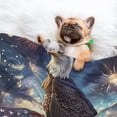 thumbnail image 3 of Pofeuu Night Sky Bald Eagle Print Puppy Blanket,Dog Blankets,Pet Blanket Cozy Cat Blankets for Indoor Cats, Fuzzy Pet Blanket for Kitten Doggy Dog Blankets-Small, 3 of 8