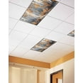 thumbnail image 2 of Fluorescent Light Covers for Ceiling Lights 2 Pack, Orange Navy Blue Magnetic Ceiling Light Covers 2x4ft for Classroom Office School, Modern Oil Painting Art Forest Overhead Drop Ceiling Light Shade, 2 of 7