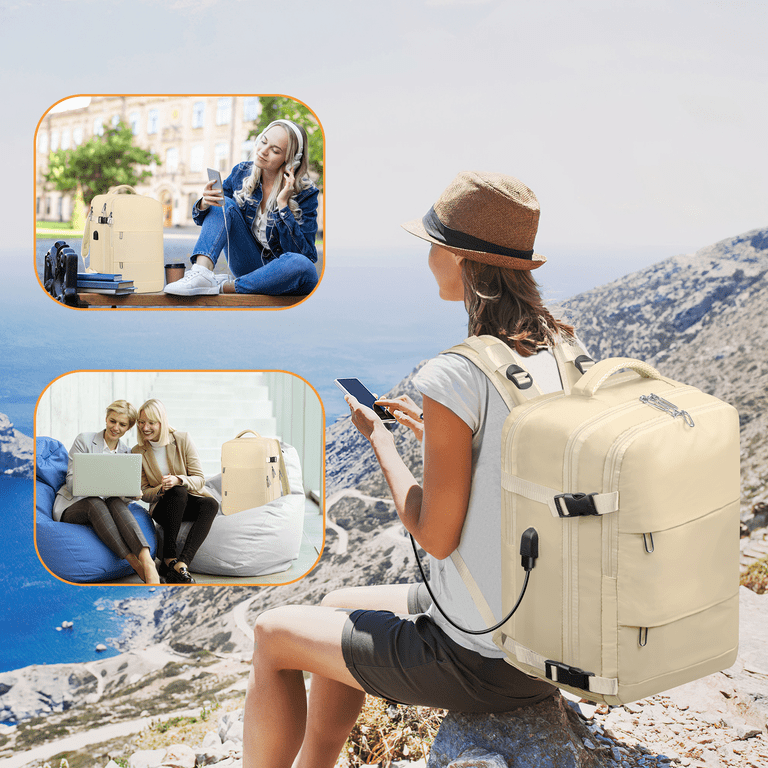 Travel Backpack For Men & Women - 32L Expandable, Flight Approved Carry On, 15.6" Laptop Compartment, Weekender Bag