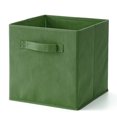 thumbnail image 3 of EZOWare Set of 6 Basket Bins Collapsible Storage Organizer Boxes Cube for Nursery Home (Kale Green), 3 of 4