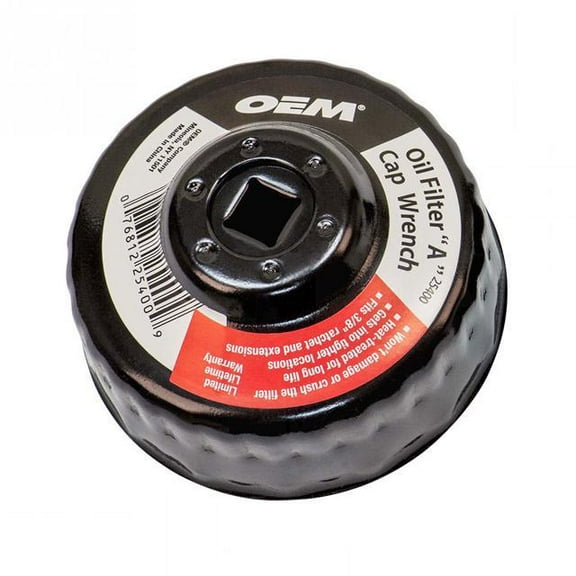 OEMTools Cap Style Oil Filter Wrench - "A" Cap (74-76 mm, 30 Flutes)