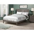 thumbnail image 2 of Leo & Lacey Madison Lit Plateforme Complet en Bois Massif, Gris, 2 of 7