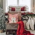 thumbnail image 3 of Pink Christmas Pillow Covers 18x18 Set of 4 for Christmas Decorations Merry Christmas Tree Believe Snowflake Winter Holiday Decor Throw Cushion Case for Home Couch, 3 of 6