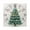 Gold, variant on 7.78in Square Artistic Wall Clock Dual-Purpose Tabletop & Hanging Decor Silent Non-Ticking Clocks for Home Office 11111111 Green Christmas Tree with Baubles