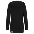 thumbnail image 3 of ICHUANYI Liquidación Suéter sólido informal para mujer Cremallera gruesa Manga larga Sin capucha Outwear Abrigo Top ICHUANYI WER202308230783, 3 of 4