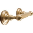 thumbnail image 6 of SENTO ROBIKI Modern Bathroom Accessories Set, Heavy Duty Metal Bath Hardware Set Wall Mounted, Includes Robe Hook, Standard Toilet Paper Holder, Towel Ring, 24” Towel Bar (4-Piece, Satin Brass), 6 of 8