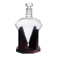 thumbnail image 1 of 2x Decantador de de cristal con de 850ml, , vertedor , soporte para de de cóctel, Ba perfecl decantador de vino, 1 of 7