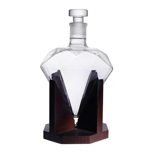 2x Decantador de de cristal con de 850ml, , vertedor , soporte para de de cóctel, Ba perfecl decantador de vino
