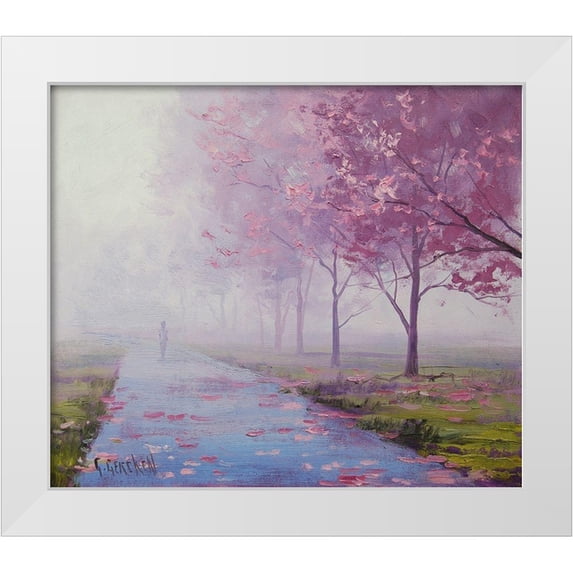 Gercken, Graham 13x12 White Modern Wood Framed Museum Art Print Titled - Místy Landscape