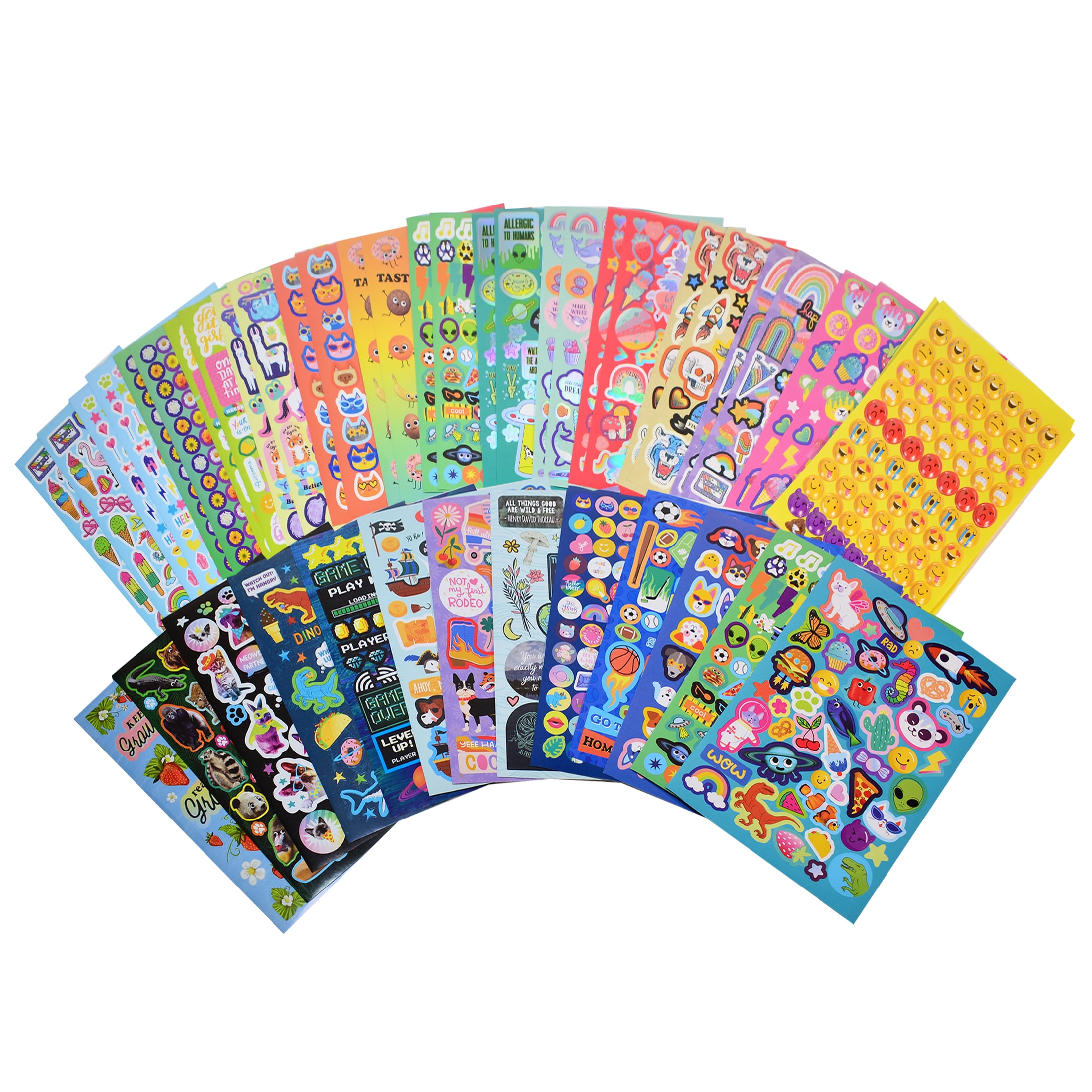 Pen+Gear Best Stickers Ever Box, Puffy, Glitter, Paper, Sticker Set - 3000+ Stickers