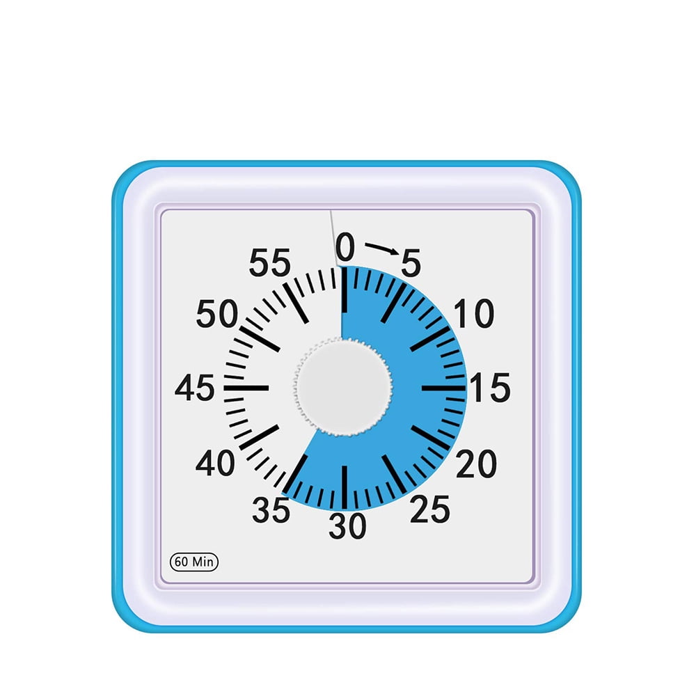 60minute Visual Analog Timer,Countdown Clock,Time Management Tool for