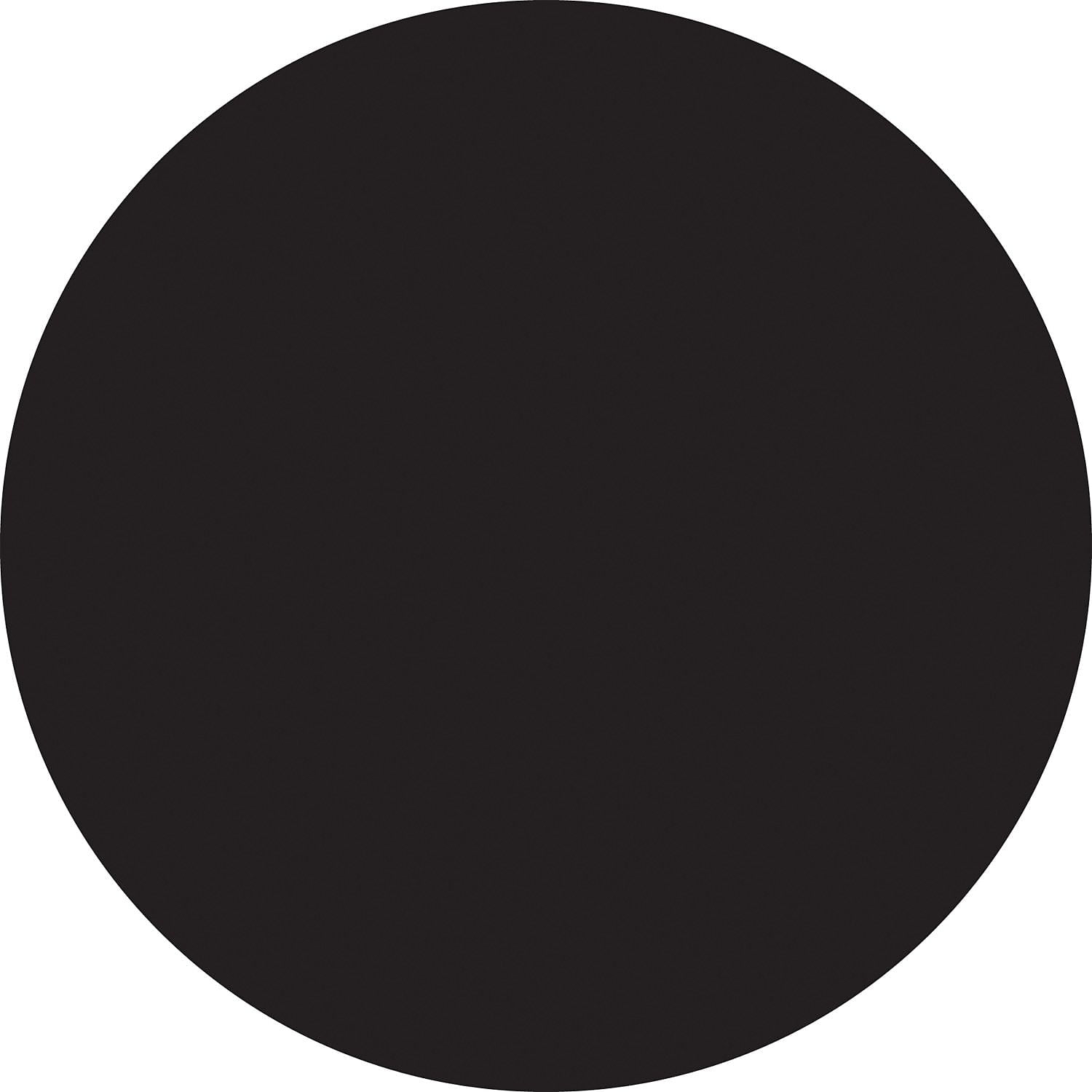 Tape Logic Inventory Circle Labels 2' Black 500/Roll DL613F