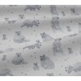 thumbnail image 5 of oneOone Cotton Jersey Light Gray Fabric Bear Sewing Fabric By The Yard Printed Diy Clothing Sewing Supplies 58 Inch Wide, 5 of 6