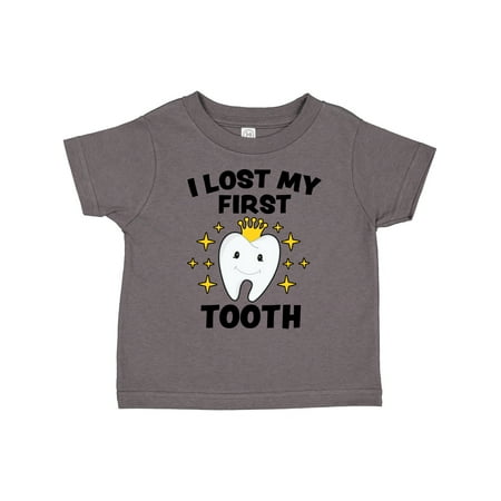 

Inktastic I Lost My First Tooth with Cute Tooth and Sparkles Gift Toddler Boy or Toddler Girl T-Shirt
