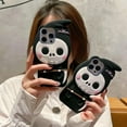 thumbnail image 7 of Cute Anime Ghost Face Halloween Phone Case (for iPhone 14 Pro) Black, 7 of 7