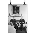 thumbnail image 2 of Print: President Richard Nixon And Soviet Leader Leonid Brezhnev Seated In, 2 of 4