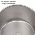 thumbnail image 3 of Bento Box, 550ml Stainless Steel Insulated Lunch Box Stackable Lunch Container Portable 2 Tier Round Bento Lunch Box Leakproof Thermal Food Container For Adult, 3 of 8
