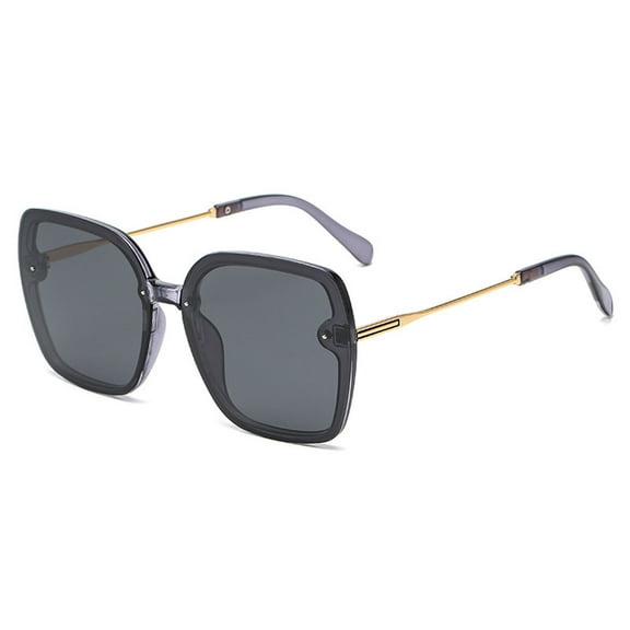 Decorative sunglasses European and American trendy fashion sunglasses, made of PC and metal - gray