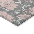 thumbnail image 4 of Addison Rugs Chantille Indoor/Outdoor Transitional Floral Gray Washable Rectangle Rug, 2'6" x 3'10", 4 of 6