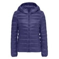 thumbnail image 5 of felwors Women's Ultralight Packable Hooded Down Jacket Puffer Down Coats Dark Blue, XXXXXXL, 5 of 6