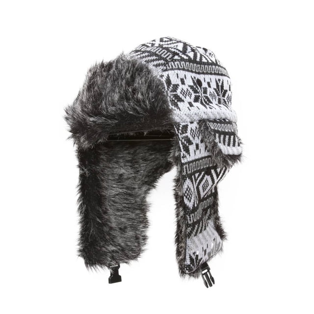 Faux Fur Trimmed Soft Warm Trooper Hat - Winter