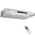 thumbnail image 1 of Costway 30" Under Cabinet Range Hood with 4 Fan Speed Adjustable LED Lights Time Setting Silver, 1 of 10