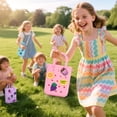 thumbnail image 3 of Mini Rubber Tote Bag, EVA Waterproof Beach Tote for Little Girls And Woman, Silicone Hole Small Beach Tote for Travel Outdoor, Cute Rubber Beach Bag with 20 Charms & Adjustable Shoulder Strap, 3 of 7