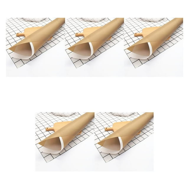 kurtrusly Baking Mats Heat-resistant Reusable Non-stick DIY Crafts Cake Pastry Cooking Pads Bakeware Household Restaurants White S 5Set