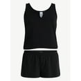 thumbnail image 5 of No Boundaries Sleepwear Brami and Shorts Set, 2-Piece Women’s, 5 of 5